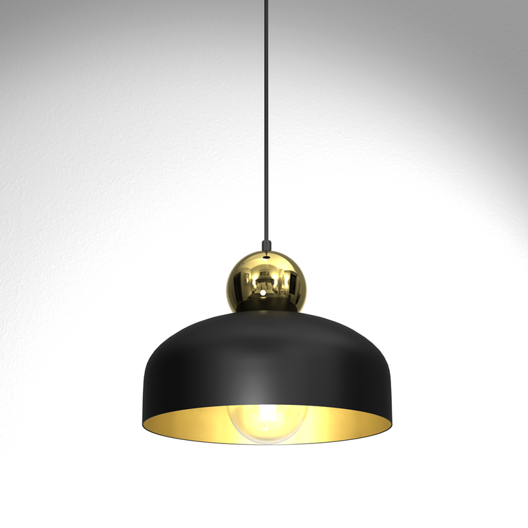 Lampa Wisząca HARALD GOLD/BLACK 1xE27 (2)