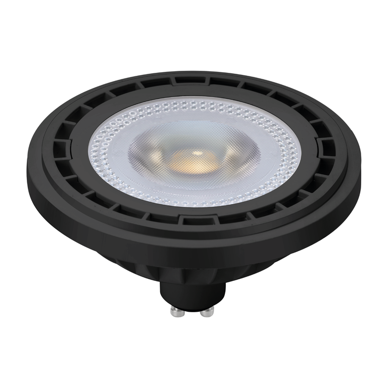 Żarówka AR111 - 6W GU10 4000K / Czarny (1)