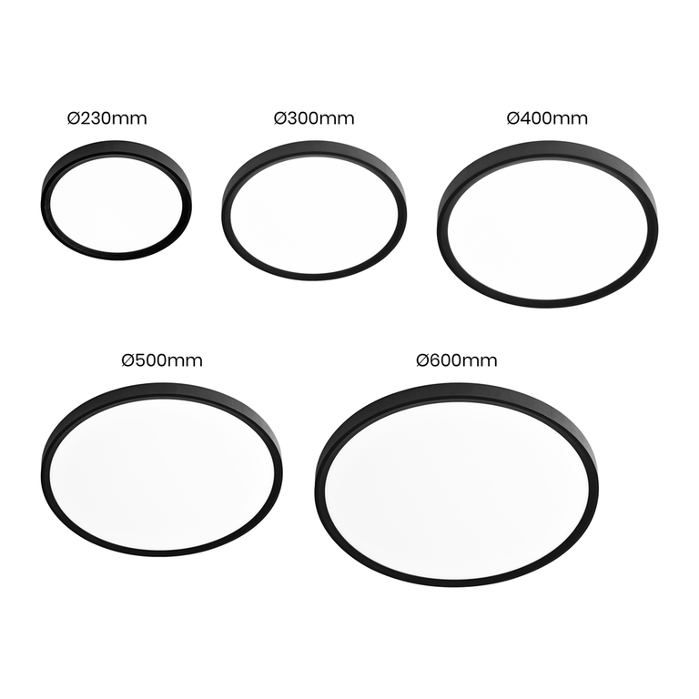 Plafon MAQ 40W Czarny 3000k-4000k-6500k (6)