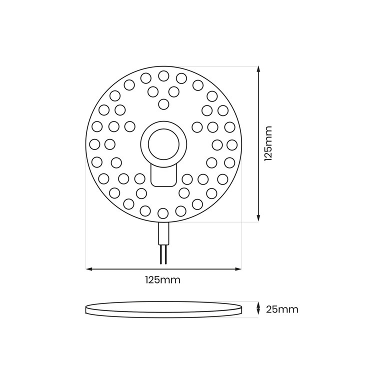WKŁAD MODUŁ LED DO PLAFONU 12,5CM NEUTRALNY 12W 230V 1300lm (2)