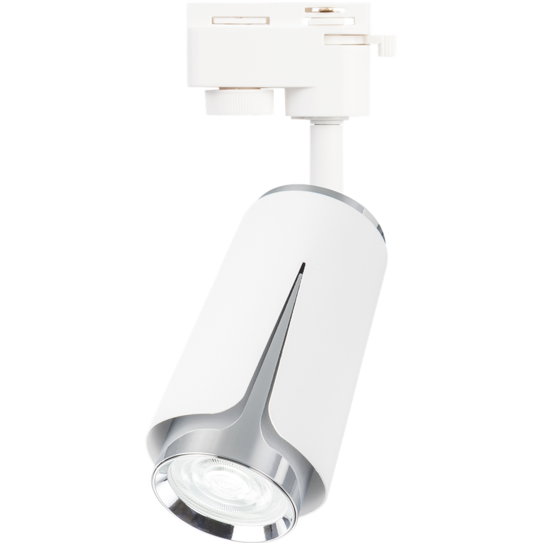 FLOWER WHITE CHROME TRACK 1xGU10 (6)