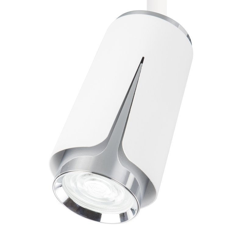 FLOWER WHITE CHROME TRACK 1xGU10 (2)