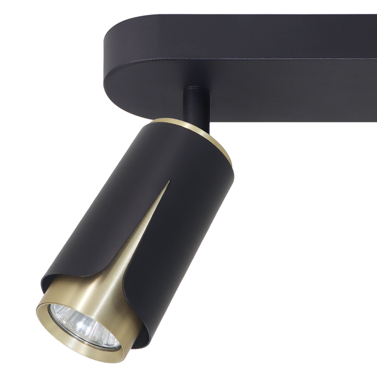 FLOWER BLACK GOLD SPOT 2xGU10 (2)