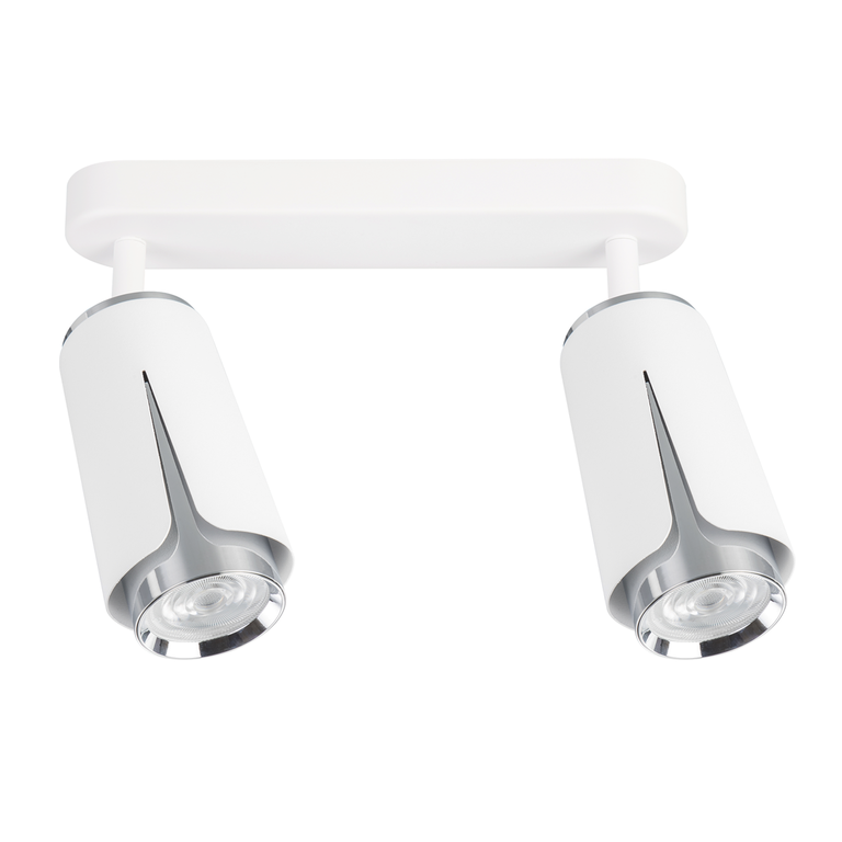 FLOWER WHITE CHROME SPOT 2xGU10 (1)