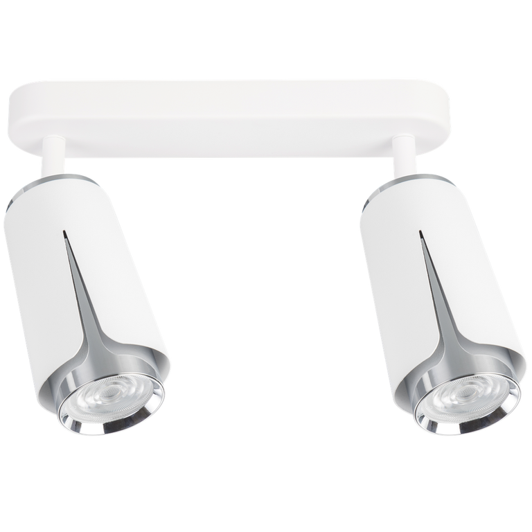 FLOWER WHITE CHROME SPOT 2xGU10 (6)