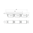 FLOWER WHITE CHROME SPOT 3xGU10 (5)