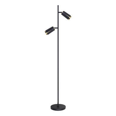 FLOWER BLACK GOLD LAMPA PODŁOGOWA 2xGU10