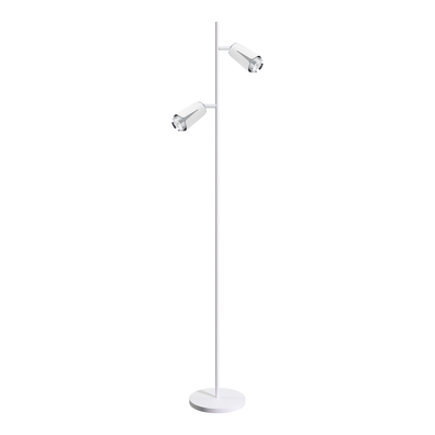 FLOWER WHITE CHROME LAMPA PODŁOGOWA 2xGU10