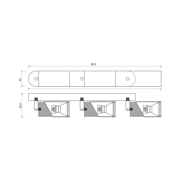 NEO WHITE CHROME SPOT 3xGU10 (5)