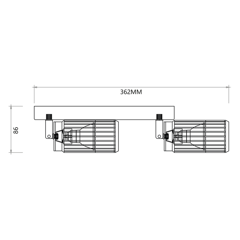 VERTICAL WHITE SPOT 2xGU10 (5)