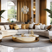 Żyrandol CROWN GOLD 4xE14 (4)
