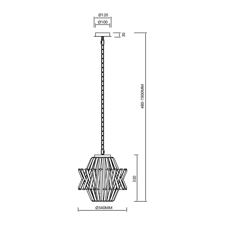Żyrandol CROWN CHROME 4xE14 (5)