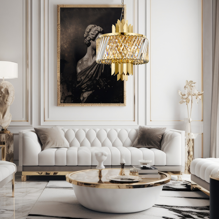 Żyrandol MARGOT GOLD 6xE14 (3)
