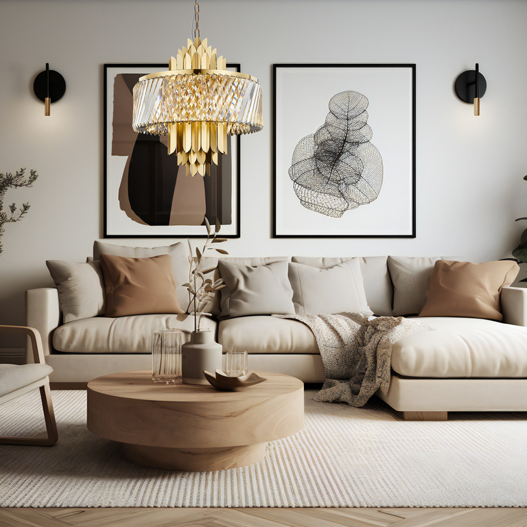 Żyrandol MARGOT GOLD 9xE14 (4)