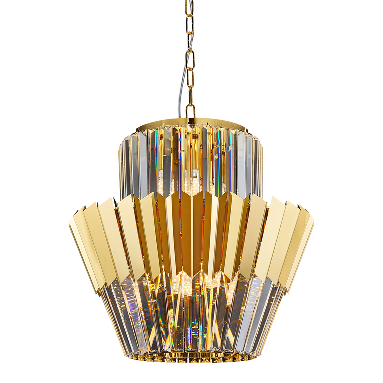 Żyrandol DONNA GOLD 9xE14 (2)