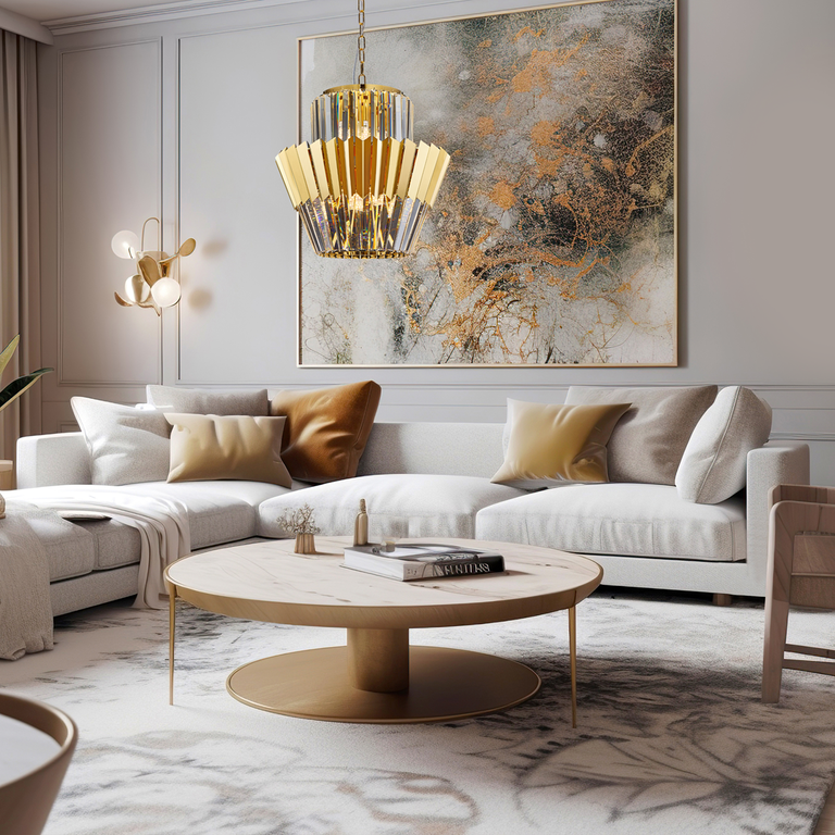Żyrandol DONNA GOLD 9xE14 (4)