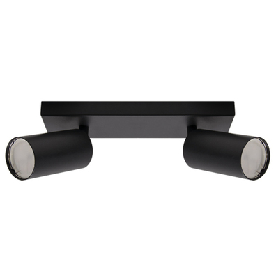 Lampa MANAM GU10 2L listwa BLACK 2xGU10