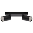 Lampa MANAM GU10 2L listwa BLACK 2xGU10