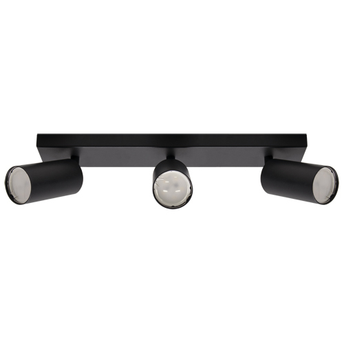 Lampa MANAM GU10 3L listwa BLACK 3xGU10
