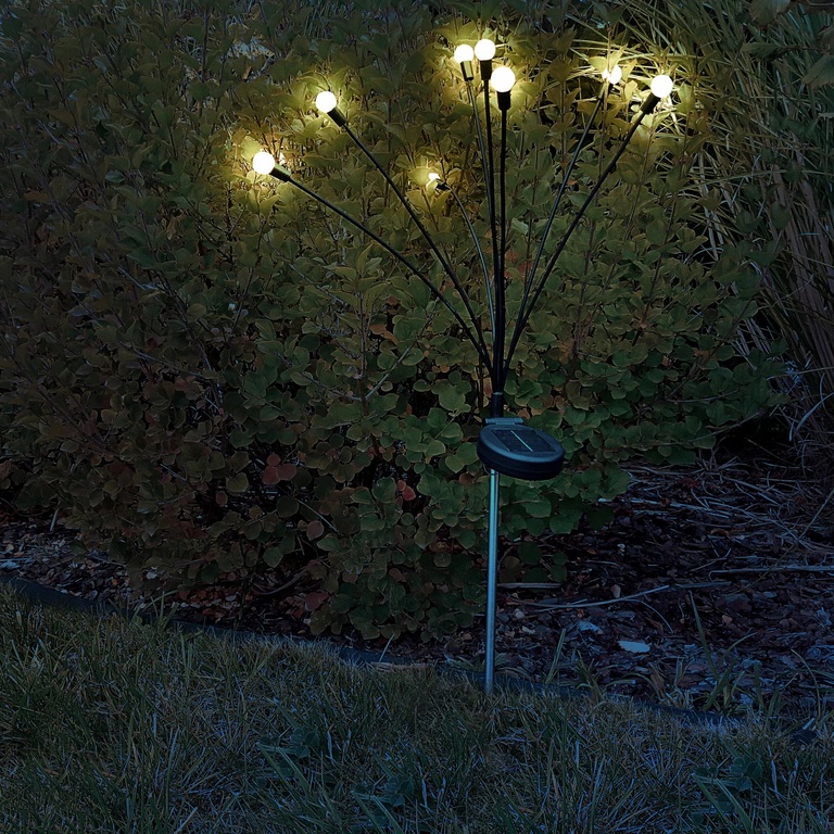  Lampa kuleczki solarne ogrodowe LED FLORINI 6 BIAŁE  3000k 73cm (3)