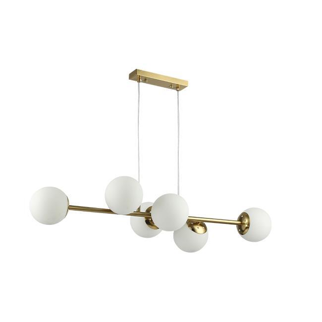 Lampa wisząca E27 Bali 90cm x6 złota kule