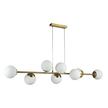 Lampa wisząca E27 Bali 90cm x8 złota kule