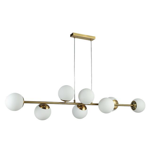 Lampa wisząca E27 Bali 90cm x8 złota kule (1)