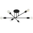 Żyrandol LED E27 Eliot 70cm x6 czarny