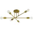  Żyrandol LED E27 Eliot 70cm x6 złota