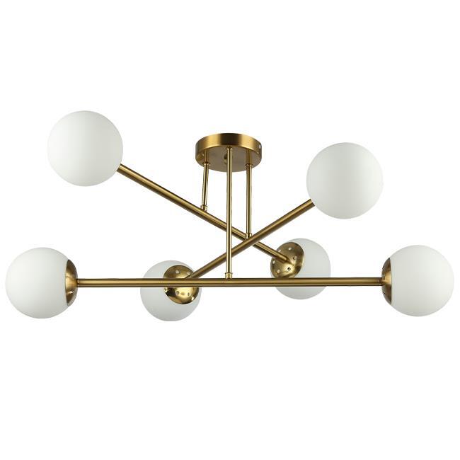 Żyrandol LED E27 Bali 77cm x6 złota (1)