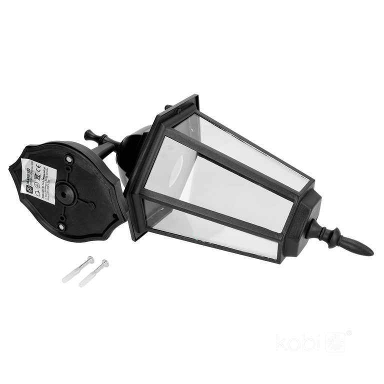 Lampa oprawa elewacyjna kinkiet zewnętrzny do LED E27 IP54 RETRO czarna (5)