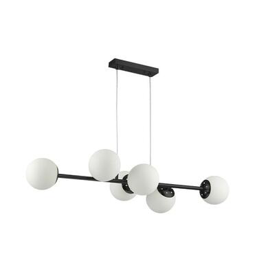 Lampa wisząca E27 Bali 90cm x6 czarna kule