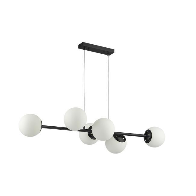 Lampa wisząca E27 Bali 90cm x6 czarna kule
