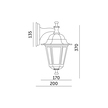  Lampa oprawa elewacyjna kinkiet zewnętrzny do LED E27 IP54 RETRO złota (5)