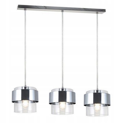  QUAN lampa wisząca chrom żyrandol glamour 3xE27 40W 343903-06