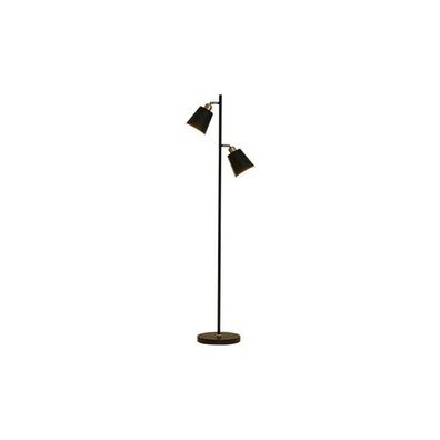  Lampa podłogowa Koko 2x E27 155cm czarna + złota
