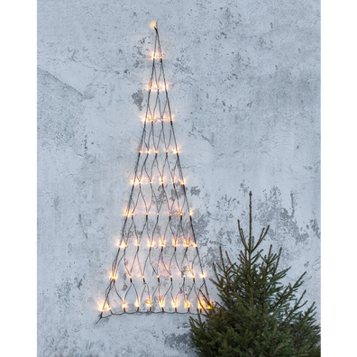 Siatka LED trójkątna 1,7m x 0,73m Biała Ciepła 1970k
