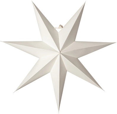 Gwiazda wisząca biała PLAIN 45 cm 502-58