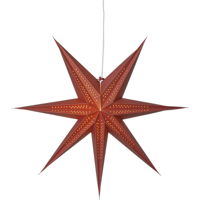 Gwiazda wisząca czerwona POINT 60 cm 502-08
