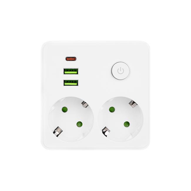 Rozgałęźnik Modi biały 2x230V + 2x USB-A 1x USB-C (2)