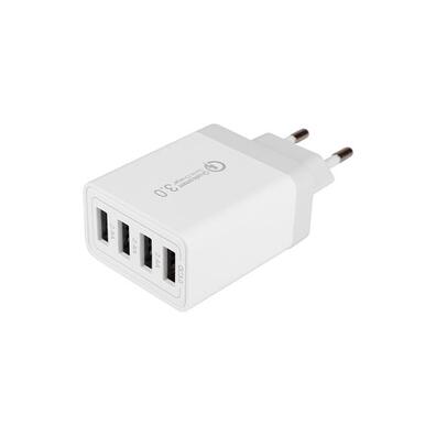 ZESTAW SZYBKA ŁADOWARKA 20W KOSTKA QUICK CHARGE SIECIOWA 4x USB-A