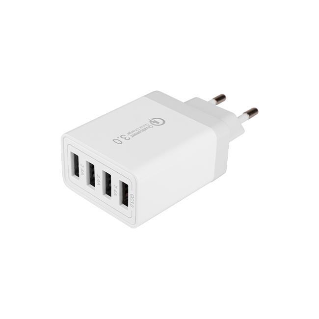 ZESTAW SZYBKA ŁADOWARKA 20W KOSTKA QUICK CHARGE SIECIOWA 4x USB-A