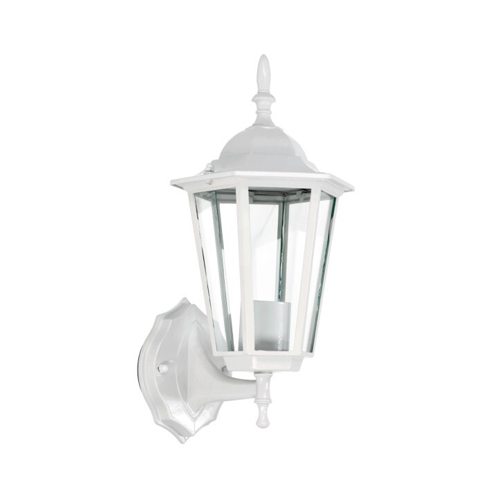   Lampa oprawa elewacyjna kinkiet zewnętrzny do LED E27 IP54 RETRO biała (1)
