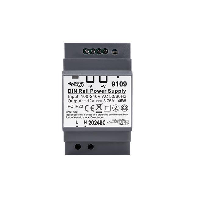 Zasilacz na szynę DIN 12V 45W 3.75A IP20