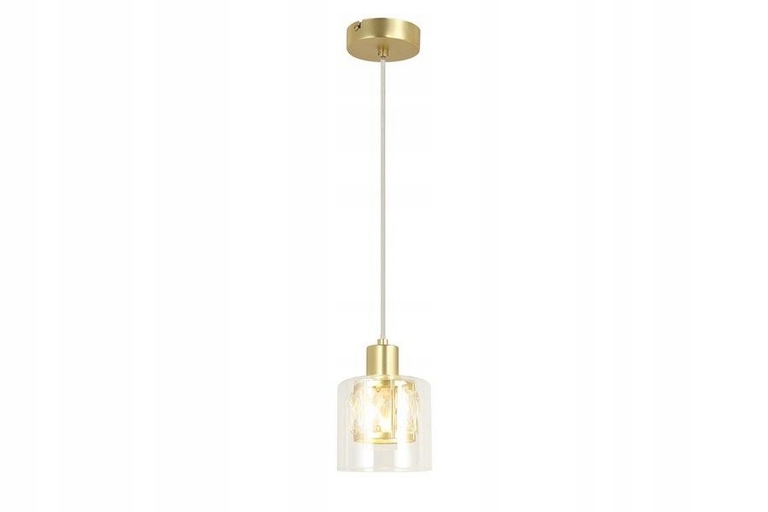 Złota lampa Elmo kryształ glamour 