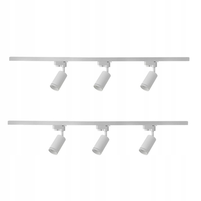 Oświetlenie szynowe PARIS 6x Lampa GU10 LED szyna 2m biała