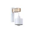  Kinkiet E27 LED Elza wiszący x1 biały + drewno