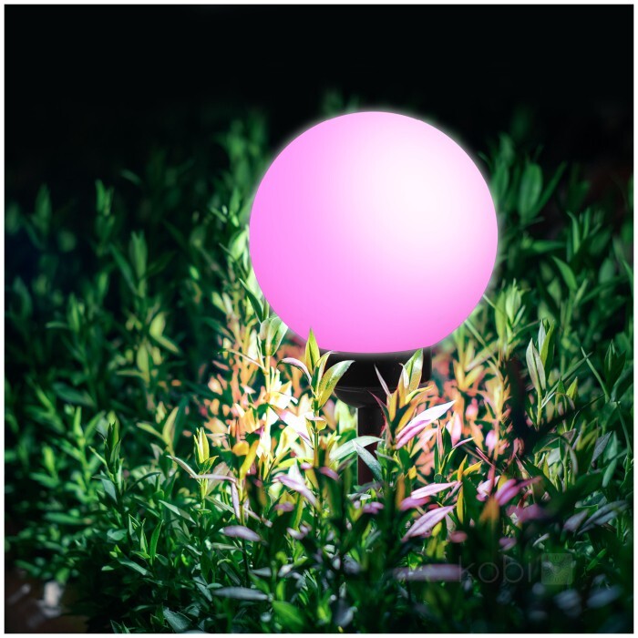 Lampa ogrodowa Kula  Solar LED SPHERE 0,12W RGB LED2B 6szt (3)