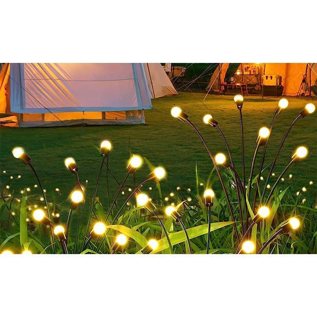  Lampa kuleczki solarne ogrodowe LED FLORINI 8 BIAŁE  3000k 73cm (3)