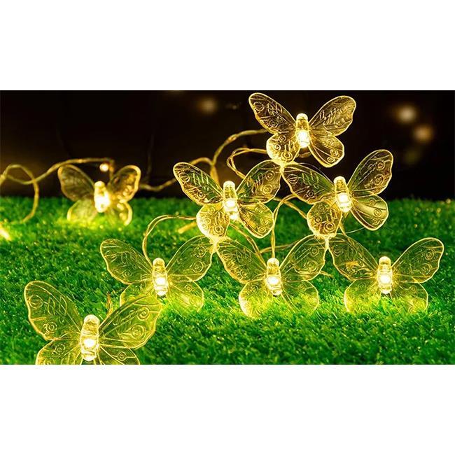  SOLARNA GIRLANDA OGRODOWA  MOTYLKI 20 led 580cm 